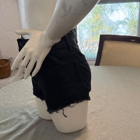 KanCan Black Jean Shorts for Women - Picture 2 of 4